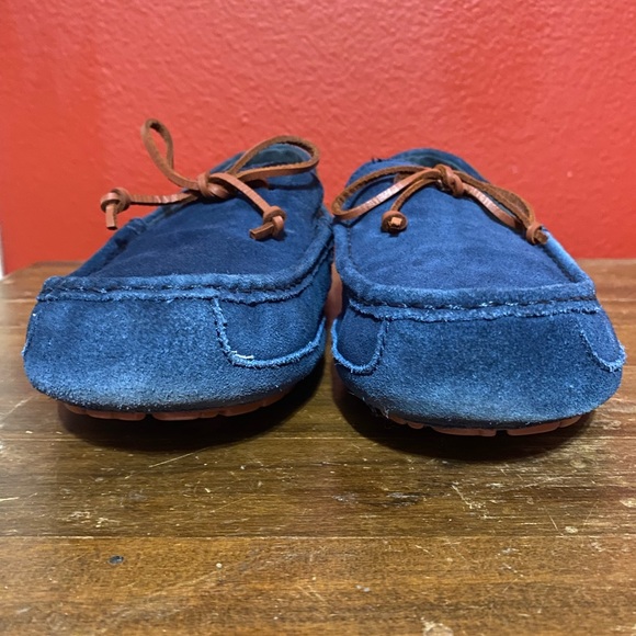 UGG Navy Blue Suede Chester Capra Moccasin Slip On Loafers MENS SZ 12 - Picture 7 of 14